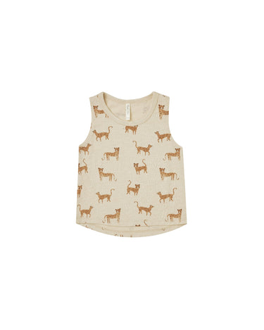 Rylee + Cru Muscle Tank, Leopard